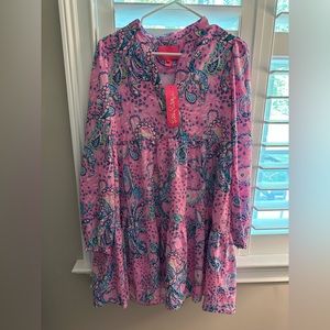 Winona Stretch Dress - Small - in Plumeria Pink